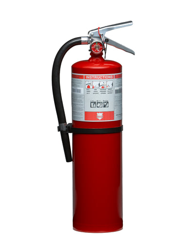 SHIELD FIRE PROTECTION RECHARGEBALE 10 LB. 4A:80BC FIRE EXTINGUISHER WITH WALL HOOK