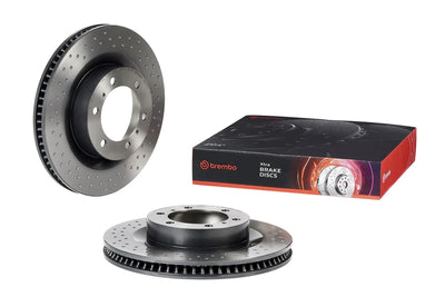 Brembo 10-20 Lexus GX460 / 10-20 Toyota 4Runner Drilled Xtra Brake Disc - Front