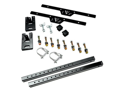 EVO JK Quick Release Mud Flap Kit w Mud Flaps Black 1119B