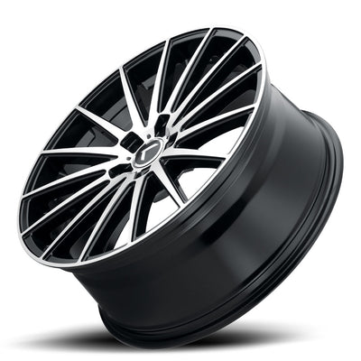 Kraze KR191 Stunna 18x8 / 5x120 BP / 40mm Offset / 74.1mm Hub Matte Black Machined Wheel