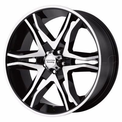 Kraze KR183 Spectra 20x8.5 / 5x110/127 BP / 38mm Offset / 72.62mm Hub Gloss Black Wheel