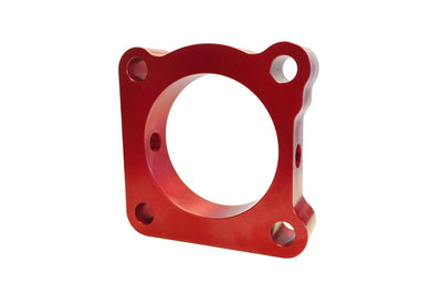 Torque Solution Throttle Body Spacer (Silver): Mitsubishi Lancer Evolution 7 / 8 / 9 2001-2006