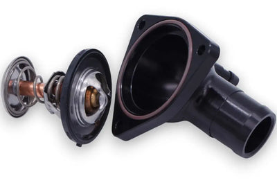 Granatelli 1420 GM LT Billet Thermostat Housing w/180 Deg Thermostat - Black