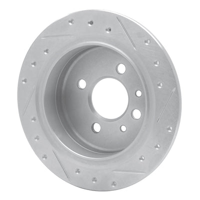 DFC 84-91 BMW 325e Rear Left Drilled & Slotted Silver Brake Rotor
