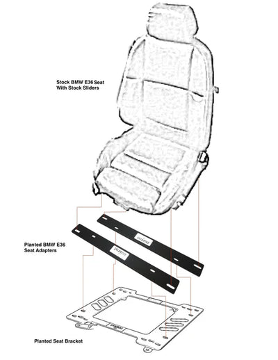 BMW E36 Seat Adapter