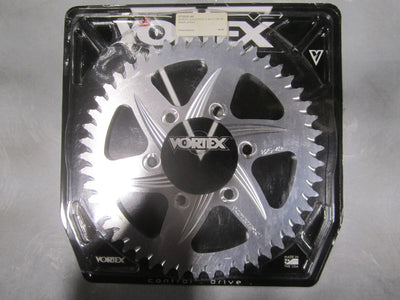 Vortex Racing Aluminum Rear Sprocket 530 49 Tooth- Silver