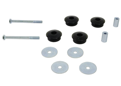 Differential - mount support outrigger bushing 4 Bushings 2 Tubes 4 Bolts 4 Washers Install Guide Grease