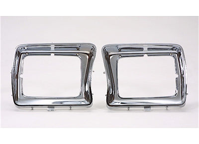 RH HEADLAMP DOOR W/ RECT HEADLAMP CHR FORD P/U/BRONCO 7879