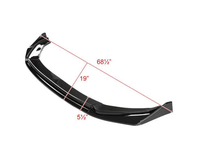 POLY FRONT BUMPER LIP - GLOSSY BLACK