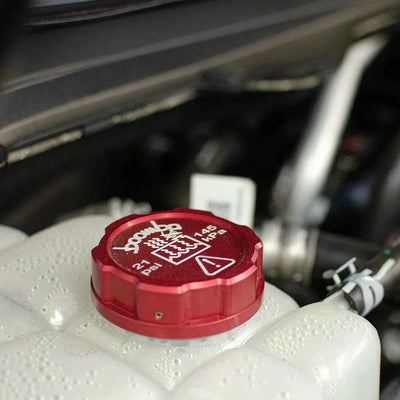 FORD RADIATOR RESERVOIR COVER CAP - BLUE