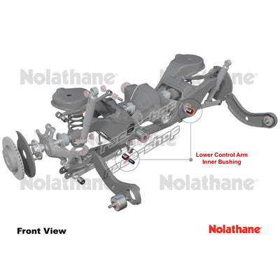 Control arm - lower inner bushing 2 Shell Bushings 2 Tubes Grease