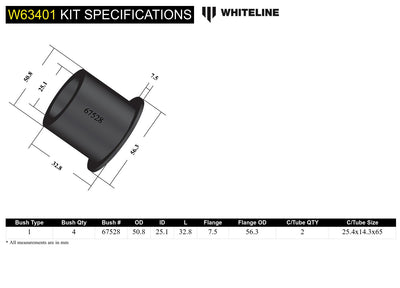 REAR CONTROL ARM LOWER FRONT INNER BUSHING 0515 BMW