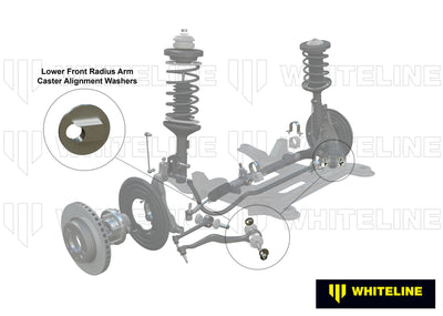 CONTROL ARM LOWER FRONT LOCK WASHERS CASTER CORRECTION OFFSET LOCK WASHERS