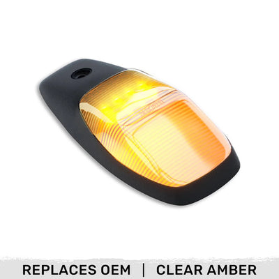Dodge 19-23 RAM Heavy-Duty 2500 3500 (1-Piece Single Cab Light) Clear Cab Roof Light Lens with 2-Way Forward Rear Facing Amber ULTRA High-Power LEDs - 1-Piece Single Cab Light ONLY