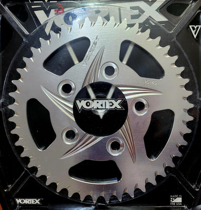 Vortex Racing Aluminum Rear Sprocket 520 46 Tooth- Silver