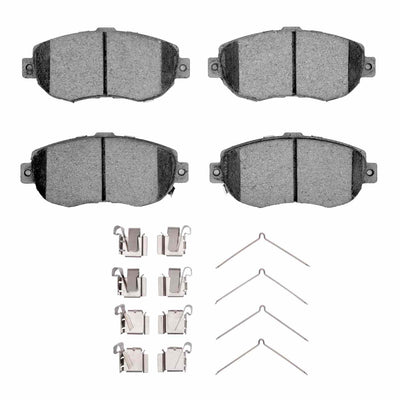 R1 93-10 Toyota Supra Front Semi Met Brake Pads and Hardware Kit