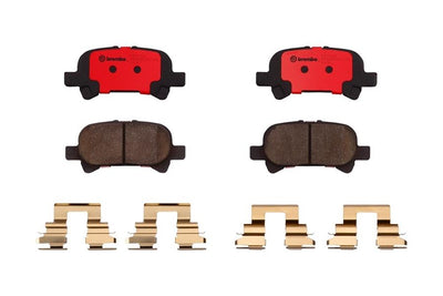 Brembo 00-07 Toyota Avalon/00-06 Camry/01-08 Solara Rear Premium NAO Ceramic OE Equivalent Pad
