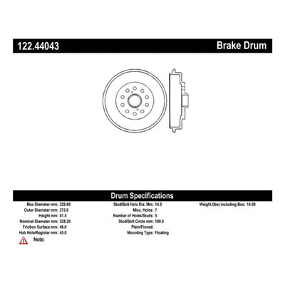 PREMIUM BRAKE DRUM