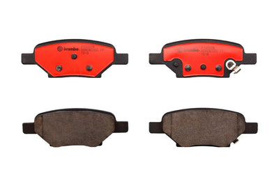 Brembo 04-06 Chevy Malibu/08-12 Malibu/08-10 Pontiac G6 Rear Premium NAO Ceramic OE Equivalent Pad