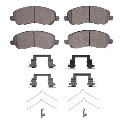 R1 16-17 Jeep Patriot Front Ceramic Brake Pads and Hardware Kit