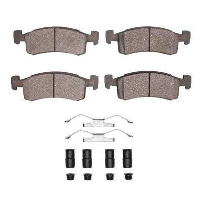R1 1983-1987 Chrysler Laser Front R1 Semi Met Pads & Hardware Kit