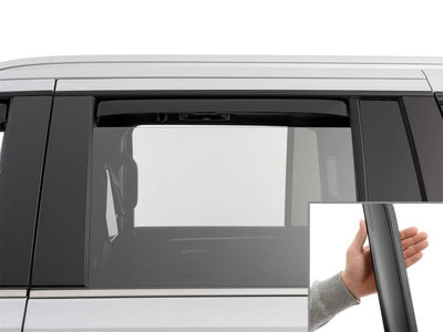 WeatherTech Matte Black Rear Side Window Deflectors Fits -23-26 Cadillac Chevrolet GMC - 831010IMB