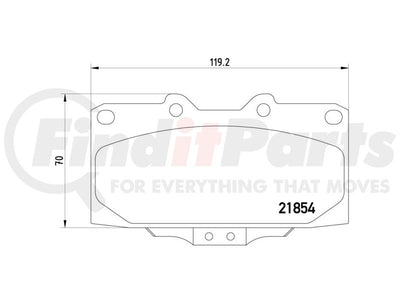 BRAKE PAD SET DISC BRAKE 8DB