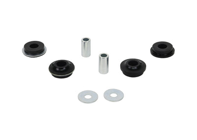 Control arm - lower inner rear bushing 4 Bushings 2 Tubes 2 Washers Grease
