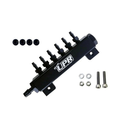 UPR UPR Billet Vacuum Block Manifold 6 Port Manifold 5008-06