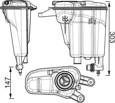 Engine Coolant Reservoir