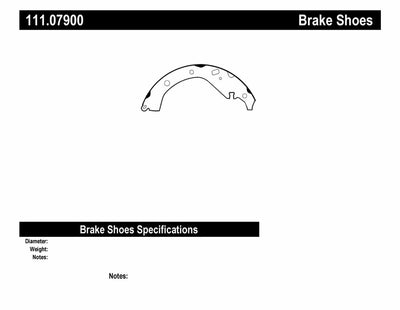 CENTRIC BRAKE SHOES