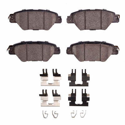 R1 16-23 Mazda Cx-9 Rear Semi Met Brake Pads and Hardware Kit