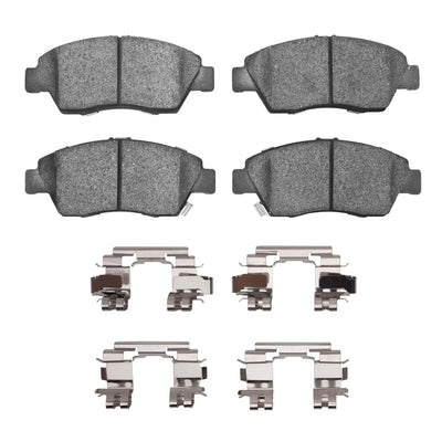 R1 93-97 Honda Civic DEL SOL Front Semi Met Pads & Hardware Kit