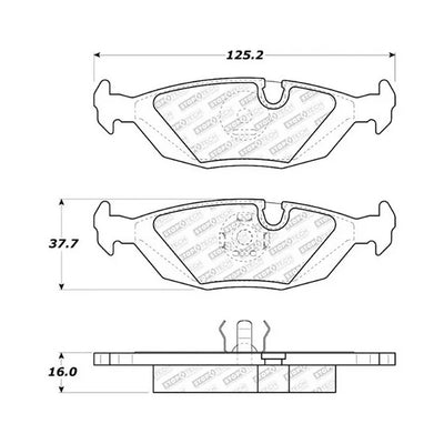 Stoptech Street Brake Pad Rear BMW SM