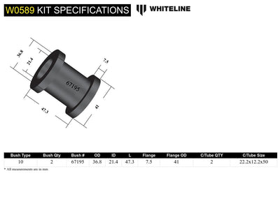 SHOCK ABSORBER TO CONTROL ARM BUSHING FITTER FRIENDLY DESIGN