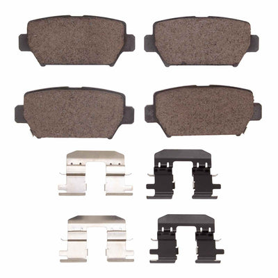 R1 18-25 Mitsubishi Eclipse Cross Rear Semi Met Brake Pads and Hardware Kit