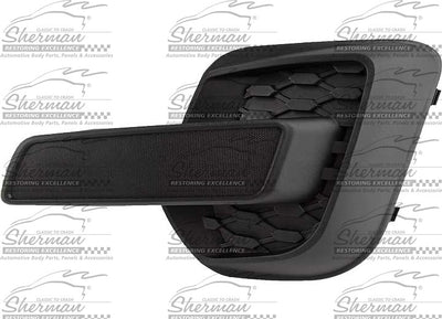 LH FRONT BUMPER INSERT LS/LT W/ O FOG LMPS BLK EQUINOX 1015
