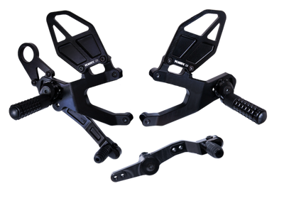 Vortex Racing Rearsets Replacement Heel Guard-Brake Bracket- Black