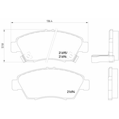 BRAKE PAD SET DISC BRAKE 8DB