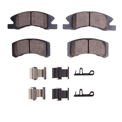 R1 14-25 Mitsubishi Mirage G4 Front Semi Met Brake Pads and Hardware Kit