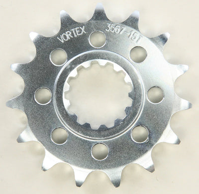 Vortex Racing Steel Front Sprocket 525 15 Tooth- Silver