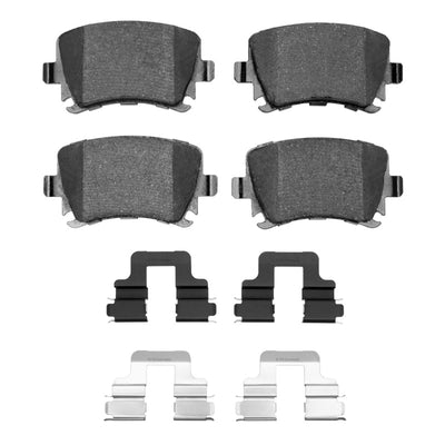 R1 00-18 Audi A4 Quattro Rear Semi Met Pads & Hardware Kit
