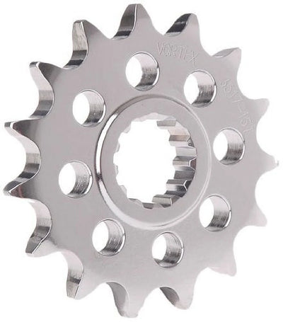Vortex Racing Steel Front Sprocket 525 15 Tooth- Silver