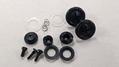 RaceQuip Black Hardware Pivot Kit for Face Shield Fits PRO & VESTA Model Helmets