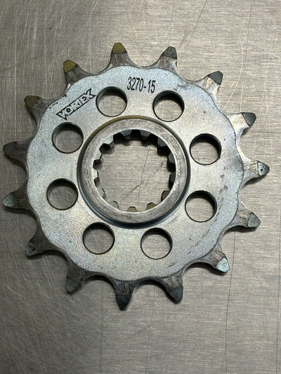 Vortex Racing Steel Front Sprocket 520 15 Tooth- Silver