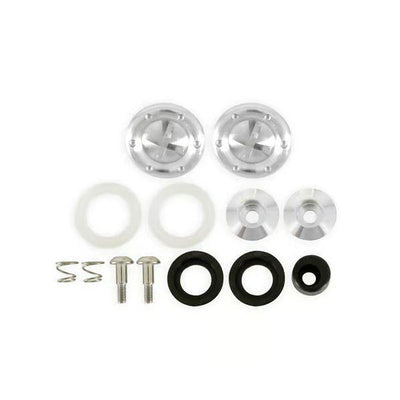 RaceQuip Silver Hardware Pivot Kit for Face Shield Fits PRO & VESTA Model Helmets