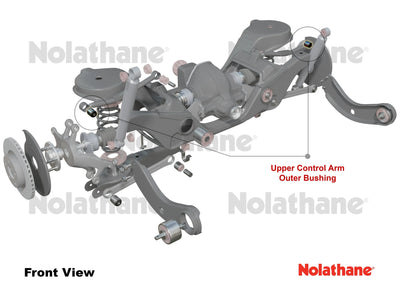 Control arm - upper outer bushing 2 Shell Bushings 2 Tubes Install Guide Grease