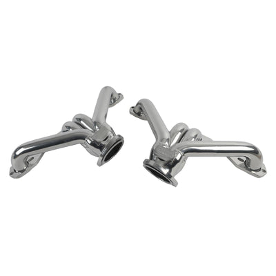 SBC Block Hugger Headers Blueprint Silver Ceramic