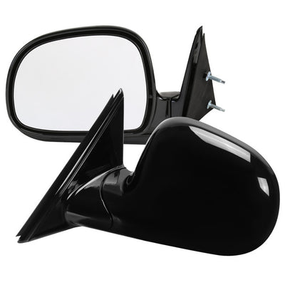 MANUAL SIDE MIRROR GLOSSY BLACK - RIGHT SIDE