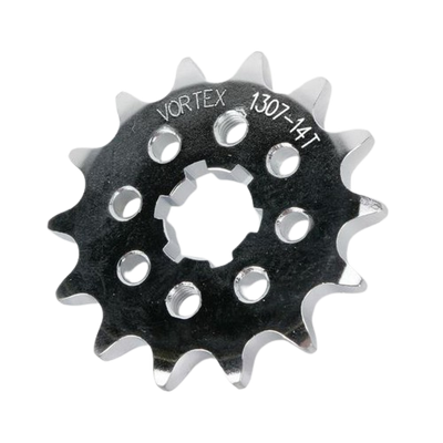 Vortex Racing Steel Front Sprocket 420 13 Tooth- Silver